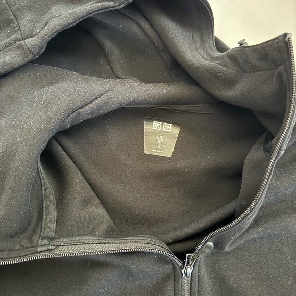 Uniqlo Black Zip-Up Hoodie - Picture 2 of 2